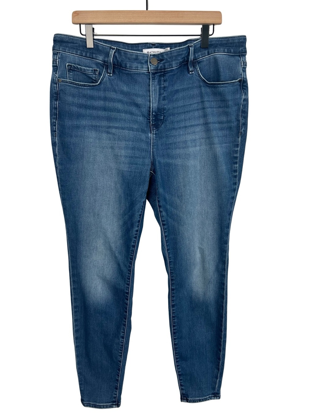 Athleta Sculptek Women's High Rise Skinny Jeans Womens 18X Blue Denim Stretch